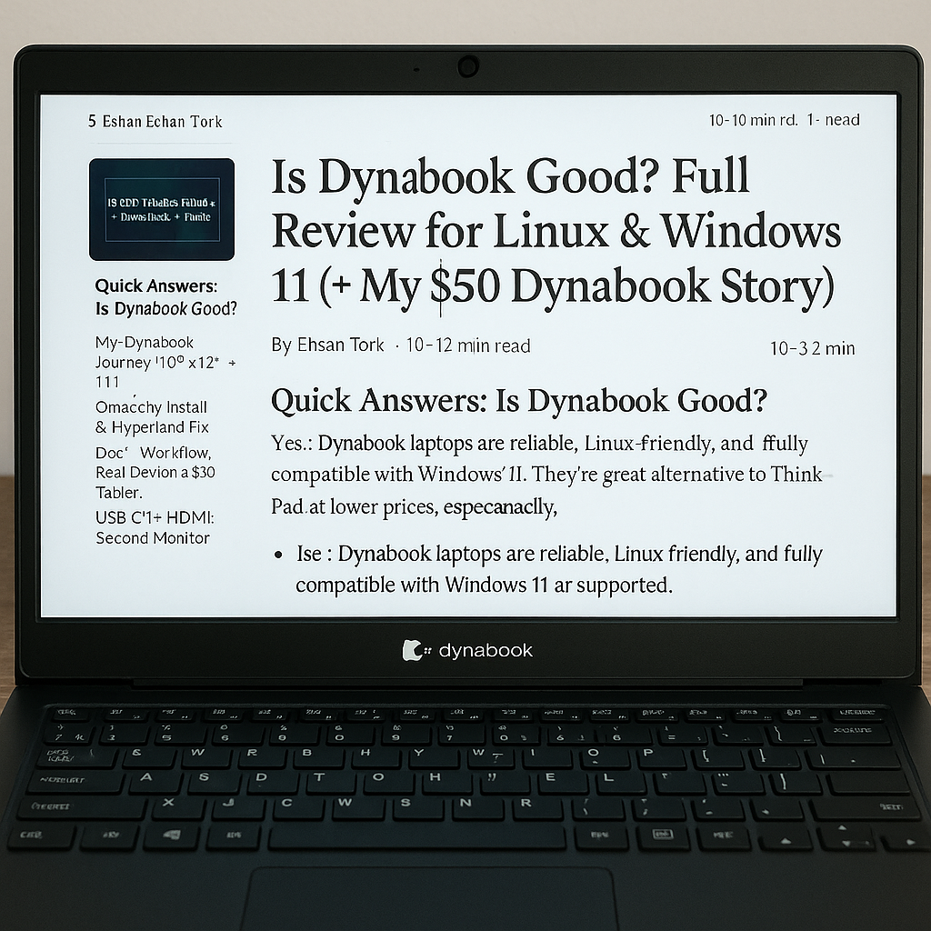 Is Dynabook Good? Full Review for Linux & Windows 11